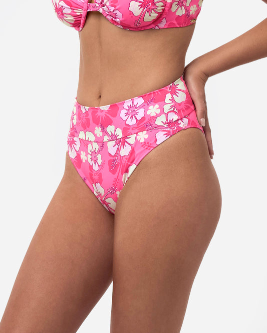 High Rise Cheeky Pant - Pop Pink