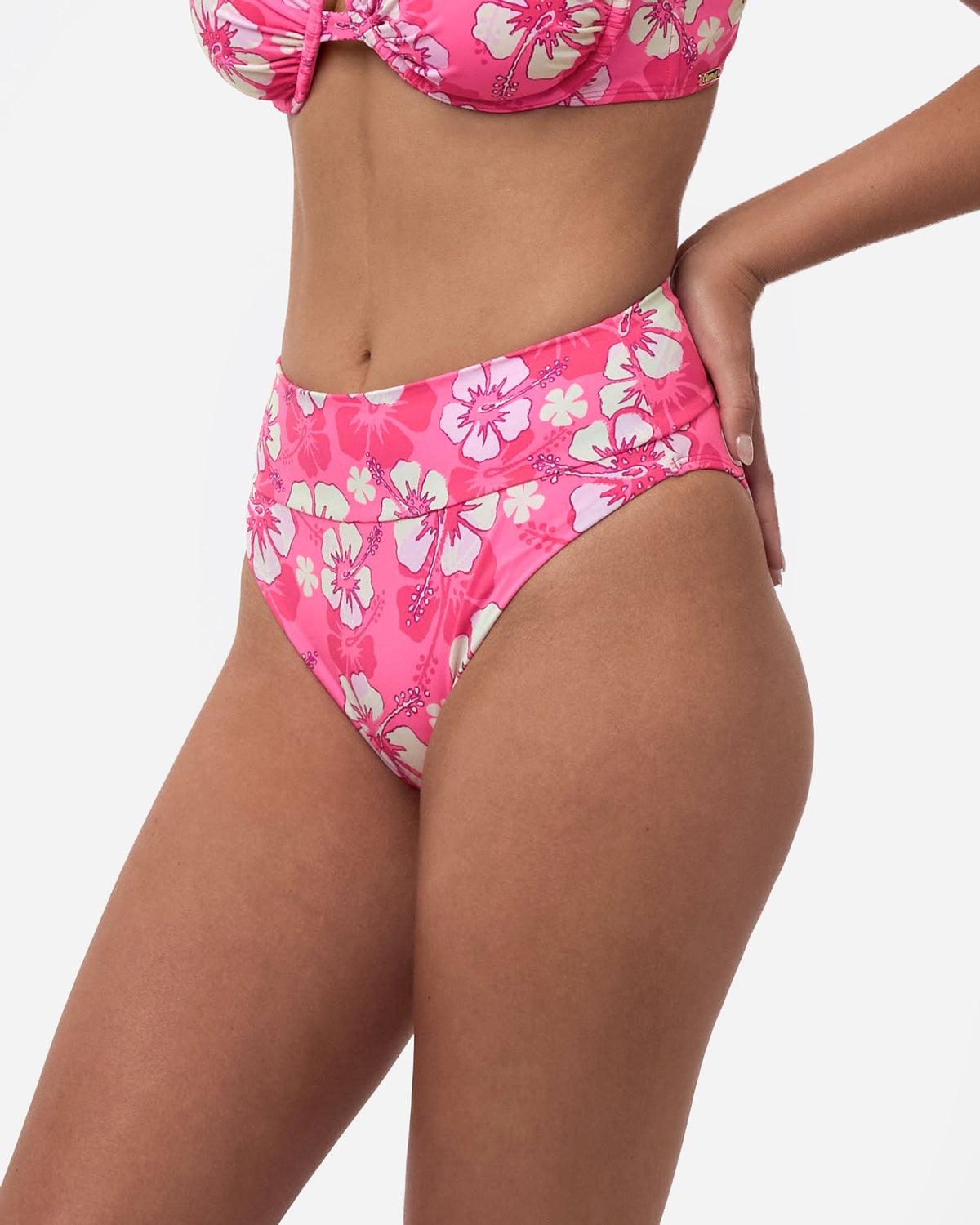 High Rise Cheeky Pant - Pop Pink