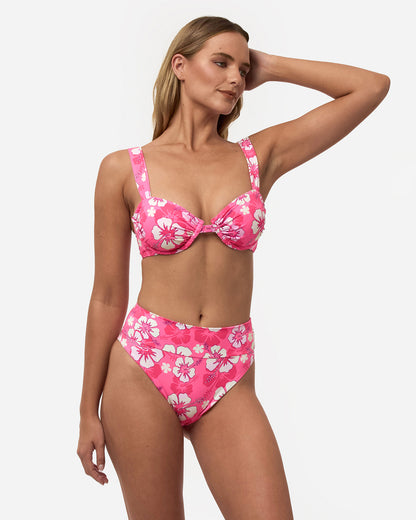 High Rise Cheeky Pant - Pop Pink