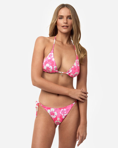 Poseidon Reversible Sliding Tri Bikini Top - Pop Pink