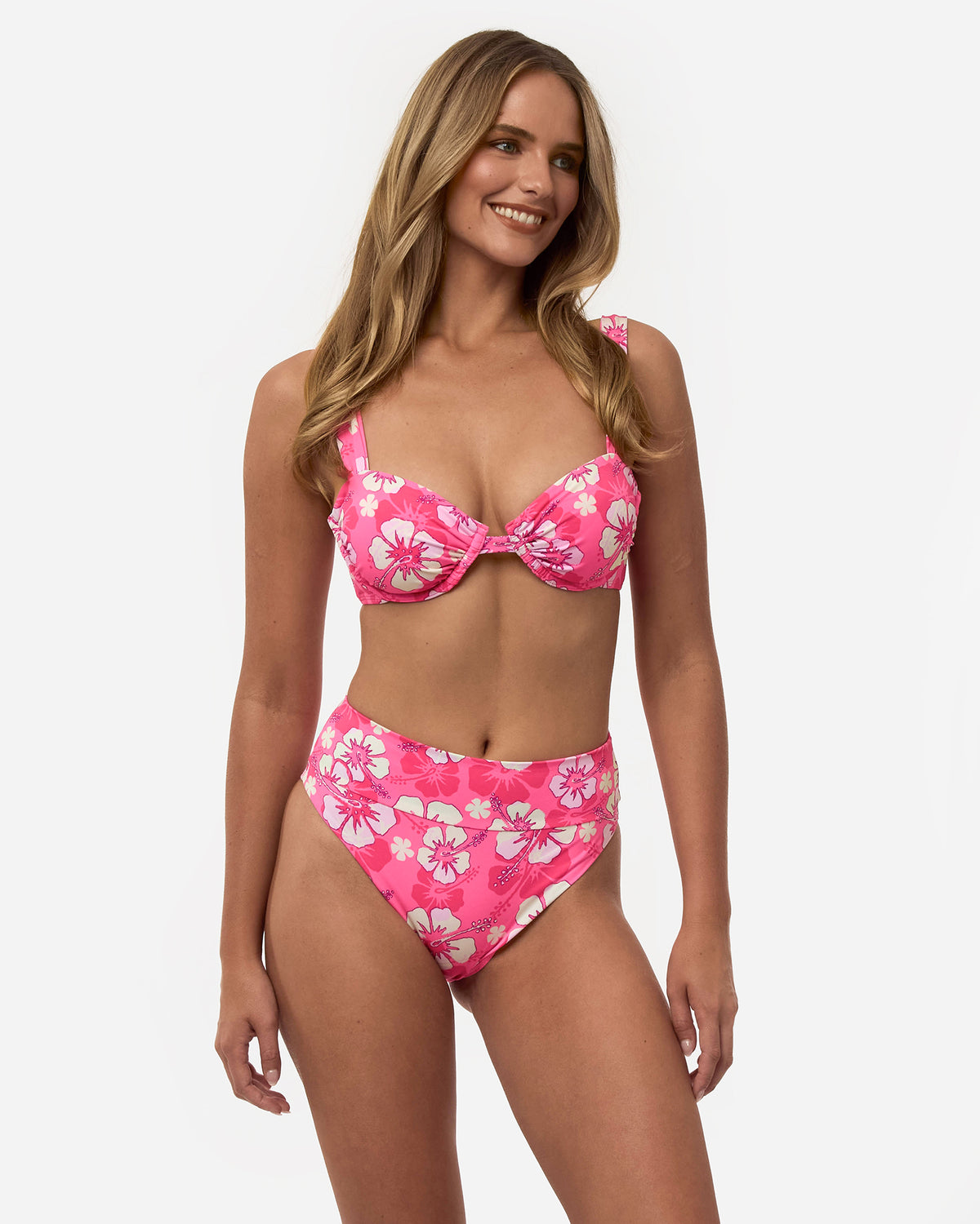 Balconette Bikini Top - Pop Pink