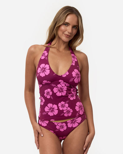 Halter Neck Tank - Berry Lilac