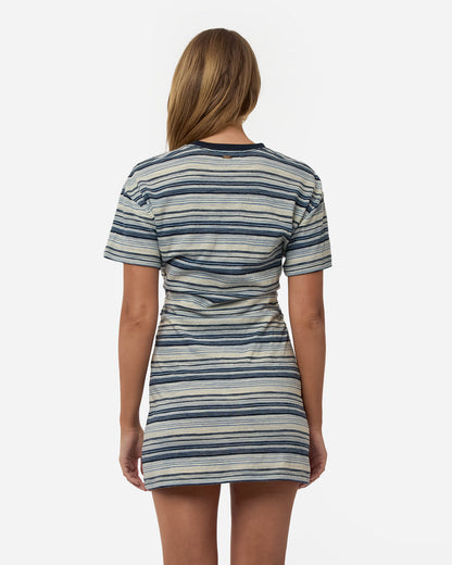 Skipper Knit Tee Dress - Navy Mist