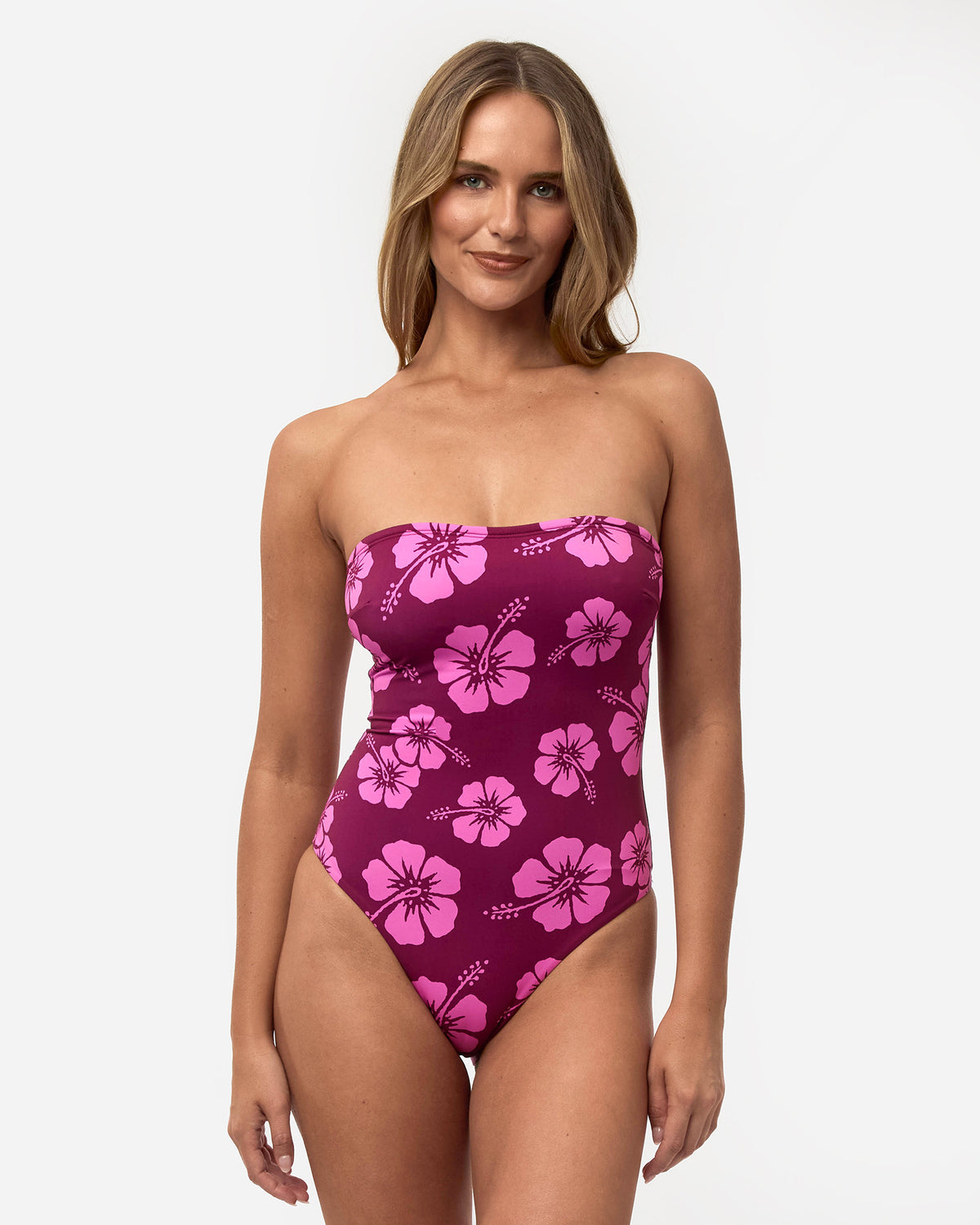 Strapless One Piece - Berry Lilac
