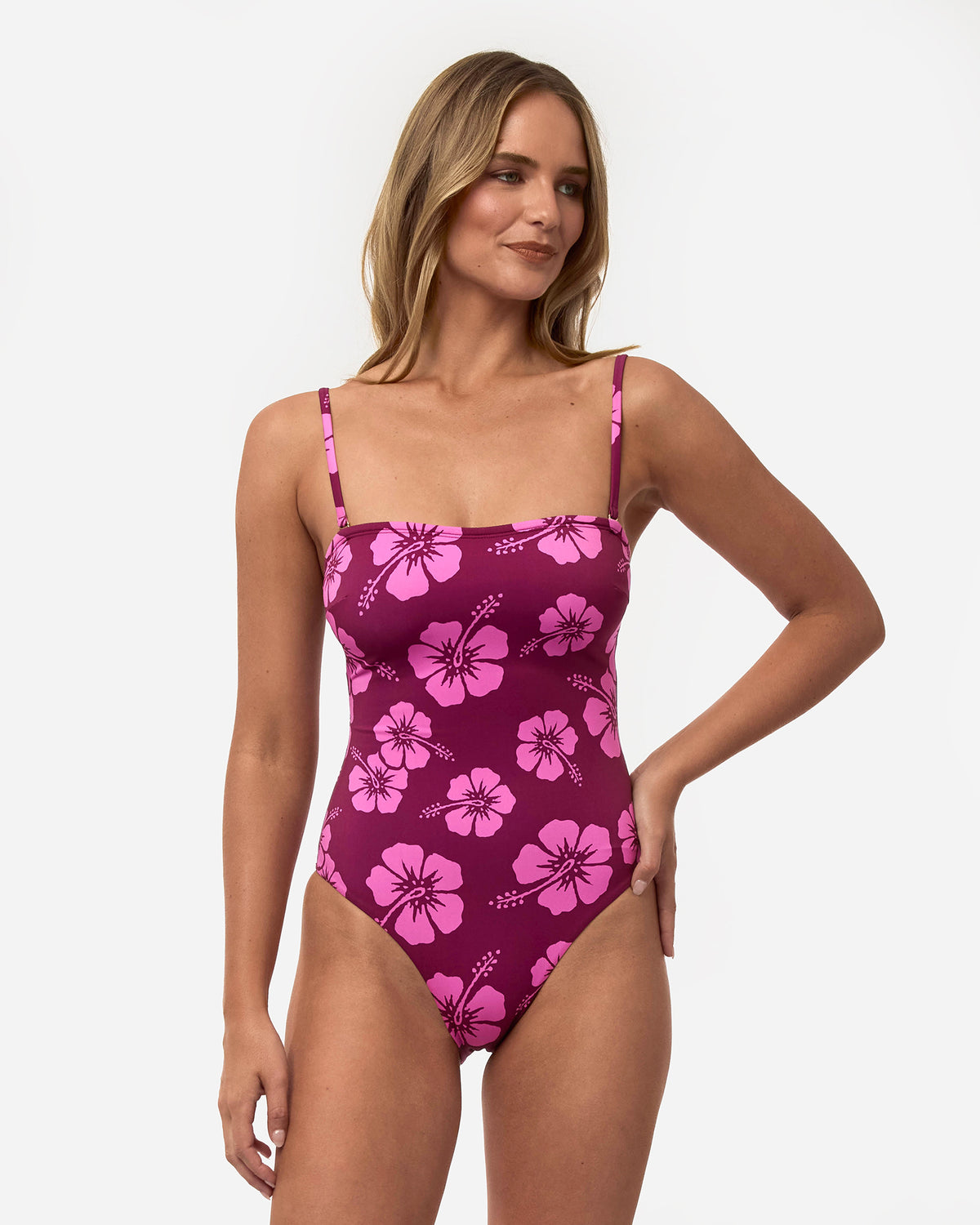 Strapless One Piece - Berry Lilac