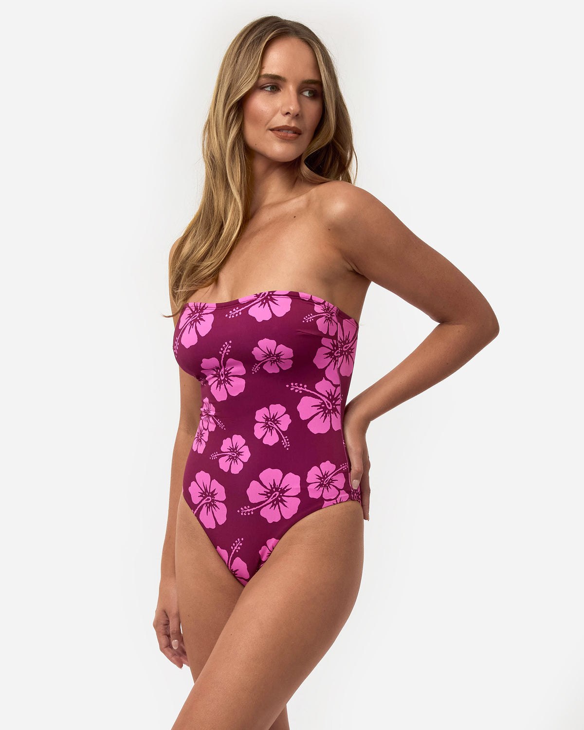 Strapless One Piece - Berry Lilac