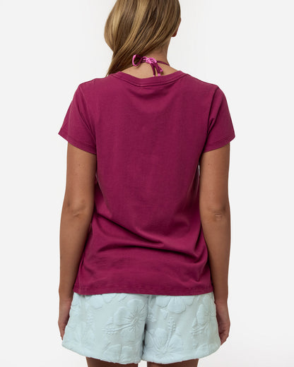 Womens New Aloha Tee - Berry
