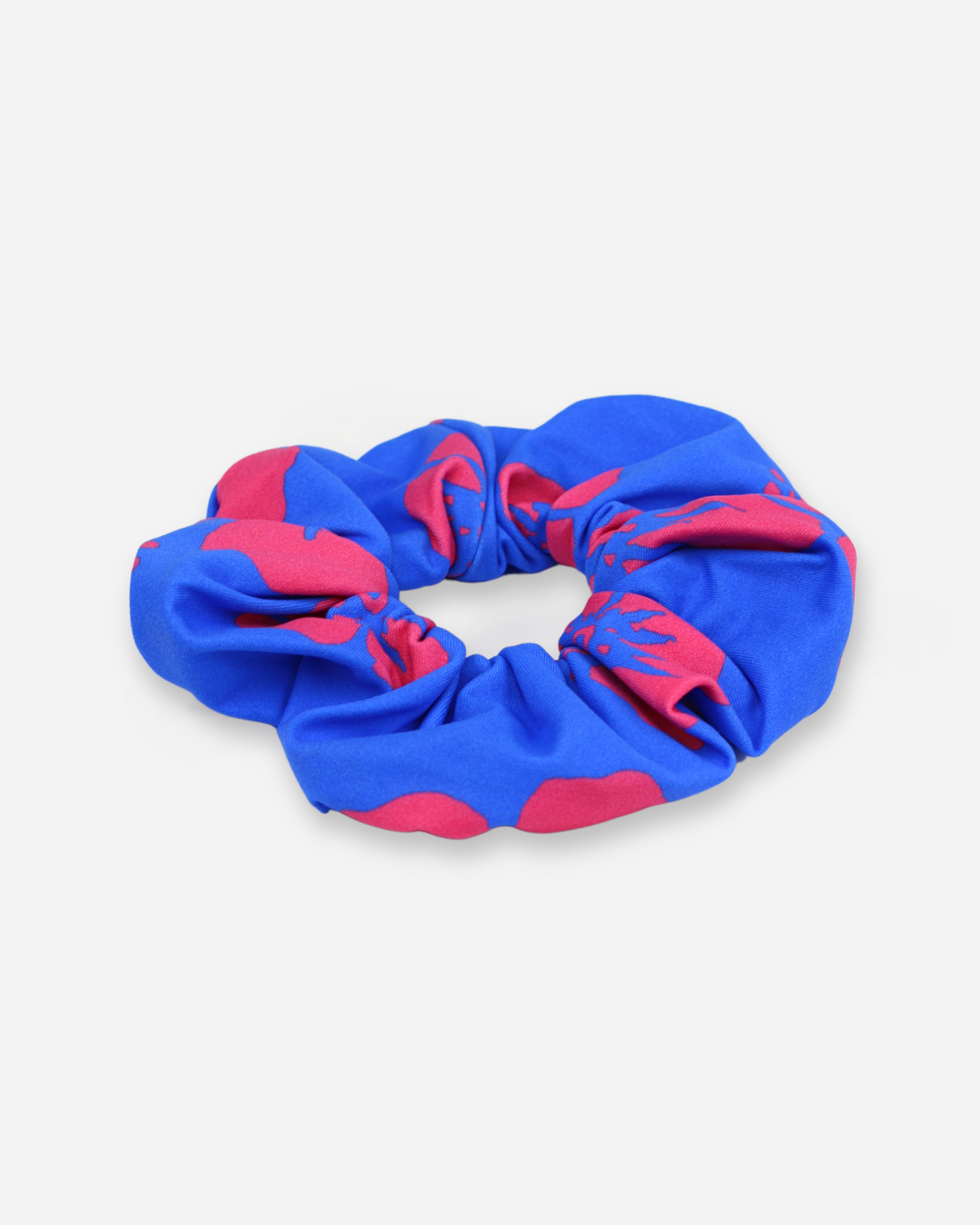 Womens - Scrunchie - Hibiscus Blue Pink