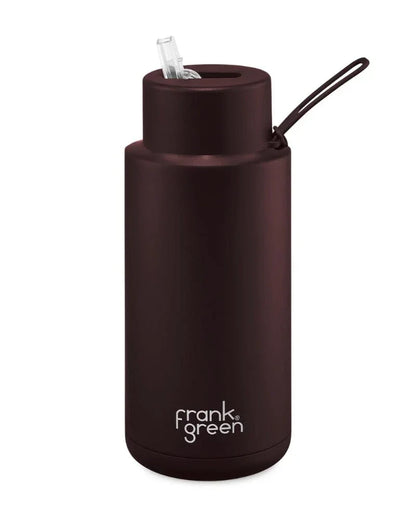 Frank Green - Drink Bottle - 34 oz - Reusable Bottle - Chocolate