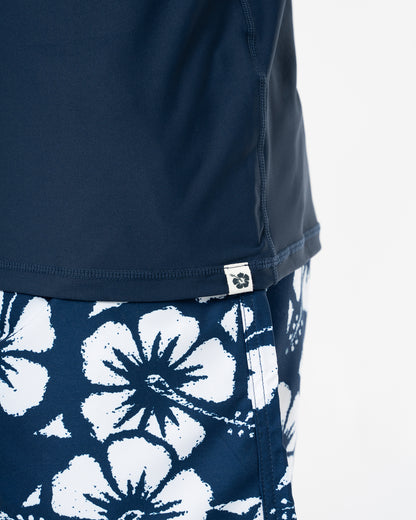 Mens Allday Rashie Short Sleeve - Navy