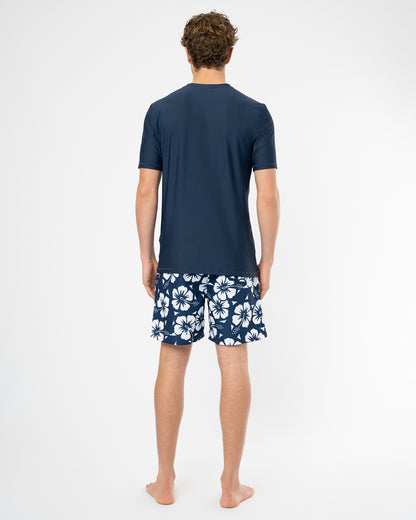Mens Allday Rashie Short Sleeve - Navy