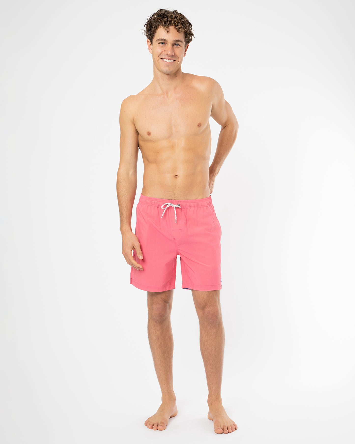 Onboard Stretch Swim Short - Pink Sea