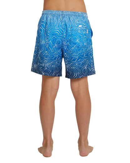 Boys - Swim Short - Mapped Waves - Navy