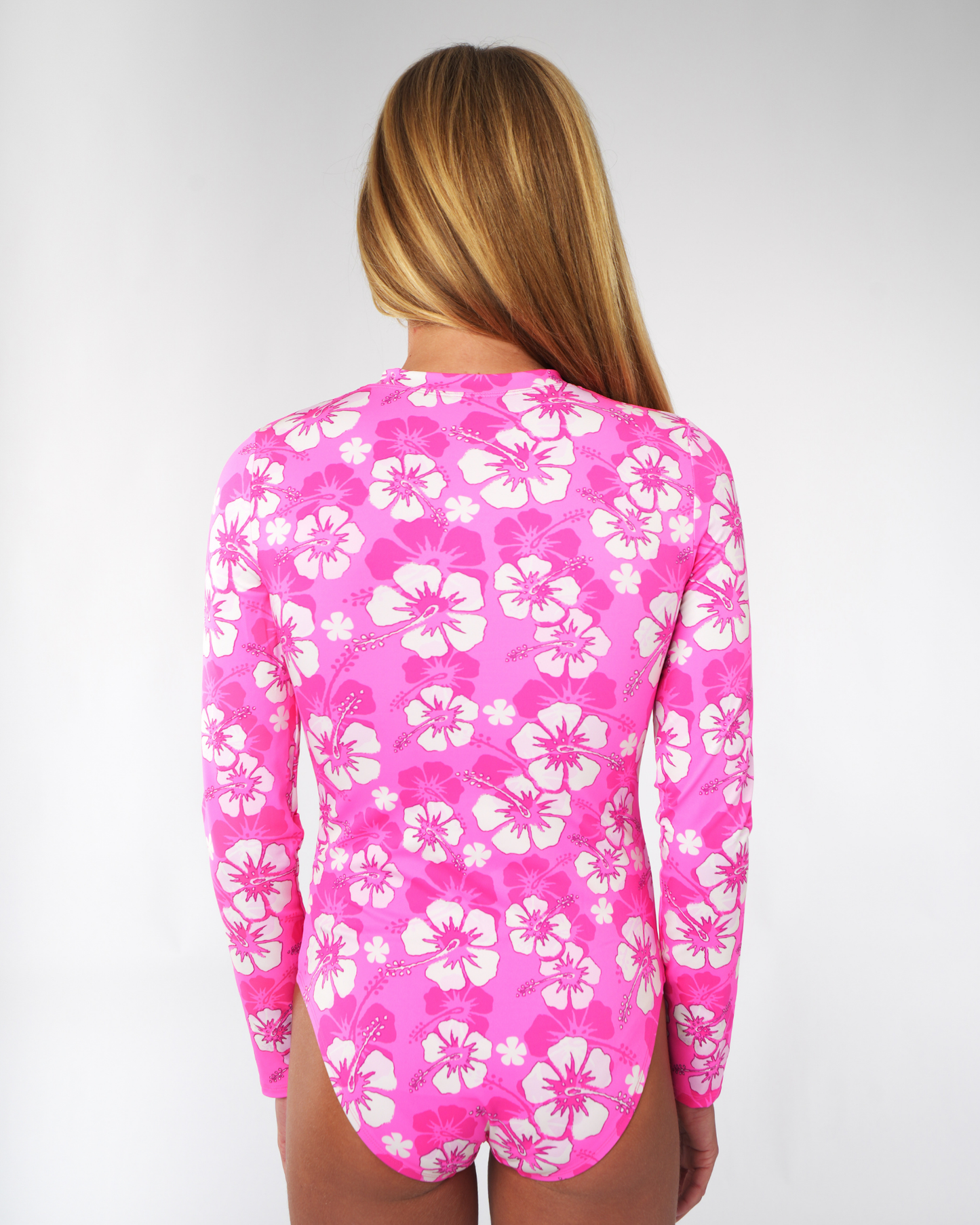 Girls Long Sleeve Suit - Pop Pink