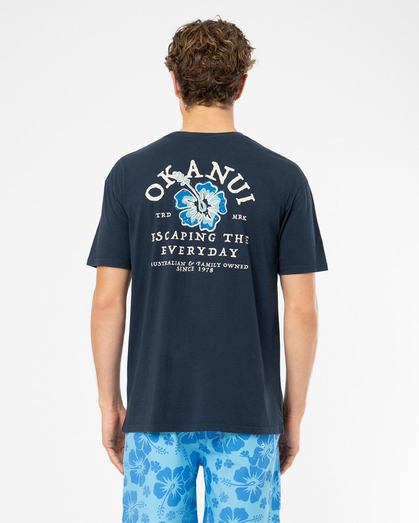 Mens Arc De Flora T'Shirt - Navy
