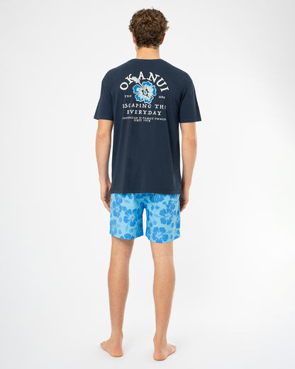 Mens Arc De Flora T'Shirt - Navy