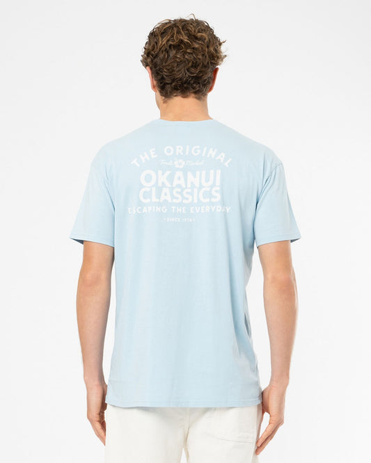Mens Banner T'Shirt - Washed Ice