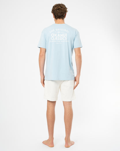 Mens Banner T'Shirt - Washed Ice