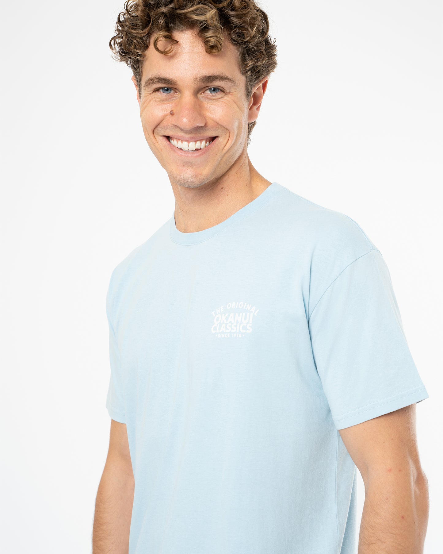 Mens Banner T'Shirt - Washed Ice