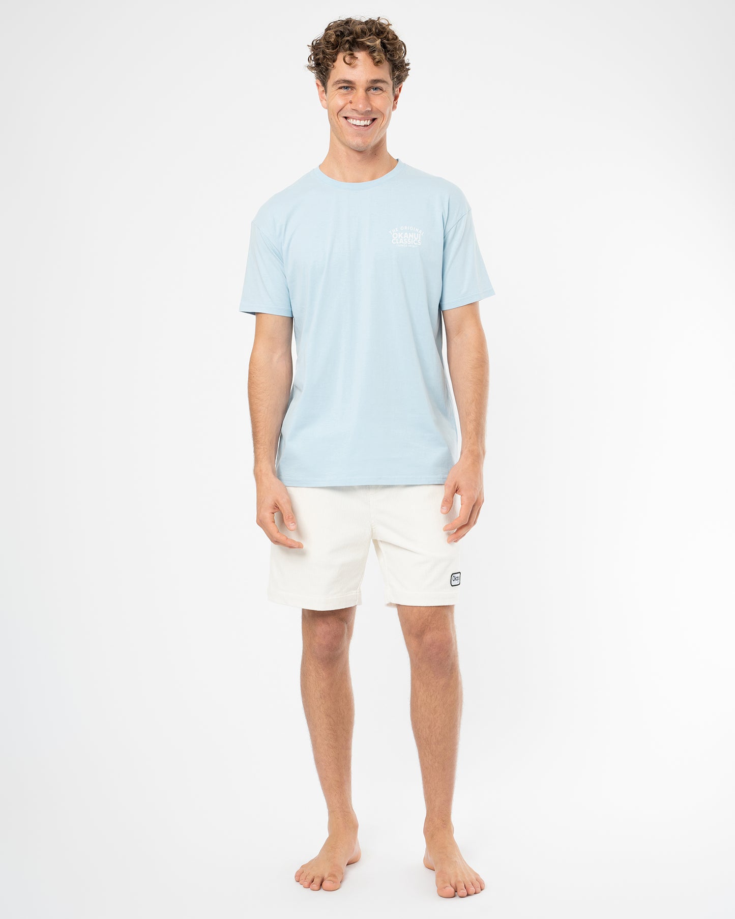 Mens Banner T'Shirt - Washed Ice