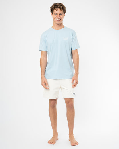 Mens Banner T'Shirt - Washed Ice