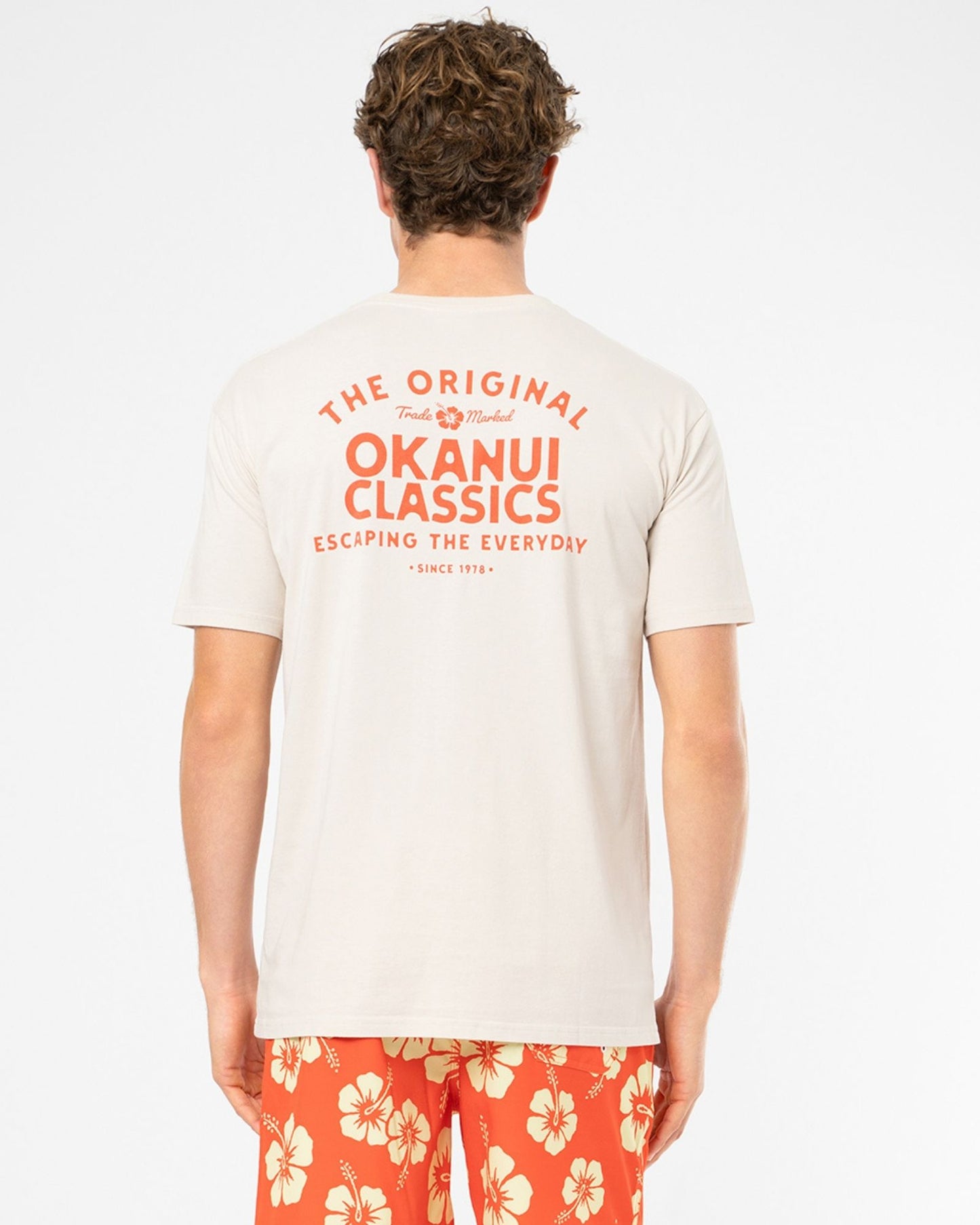 Mens Banner T'Shirt - Stone