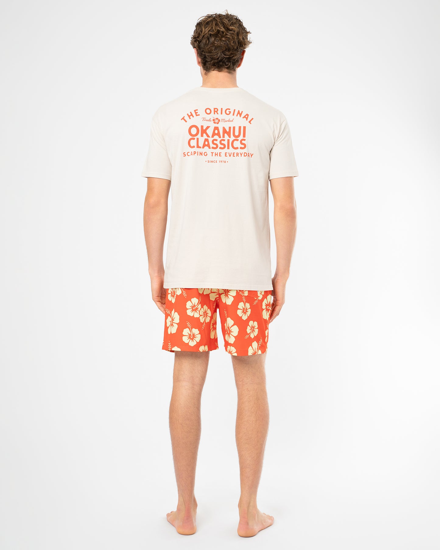 Mens Banner T'Shirt - Stone