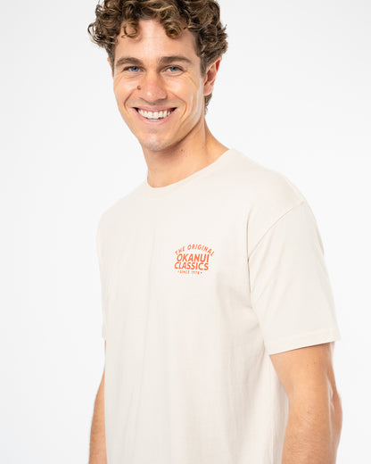 Mens Banner T'Shirt - Stone