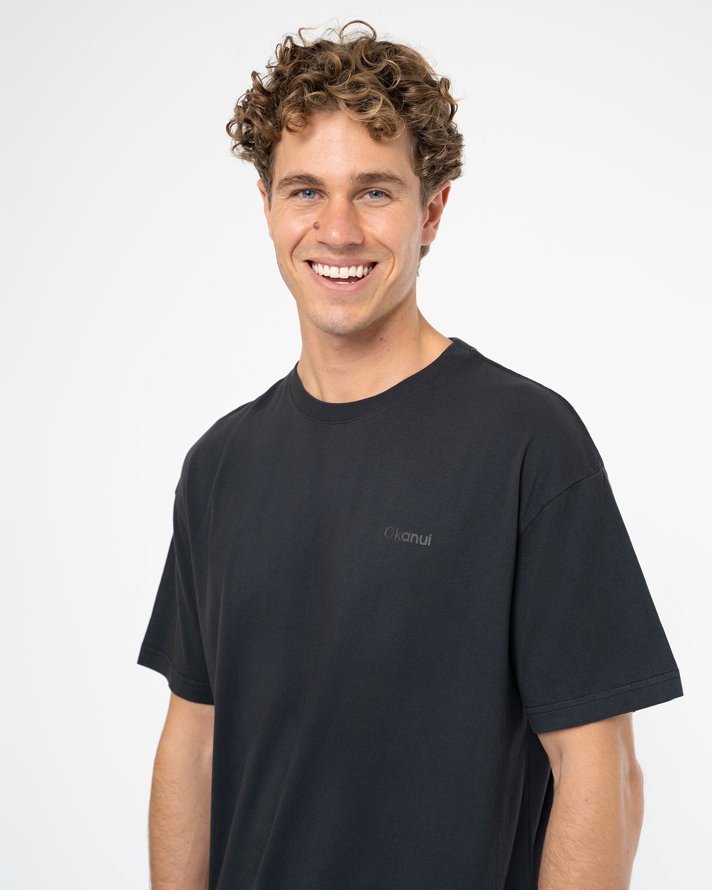 Mens Staple Boxy T'Shirt - Washed Black
