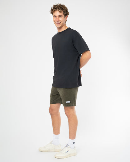 Mens Staple Boxy T'Shirt - Washed Black