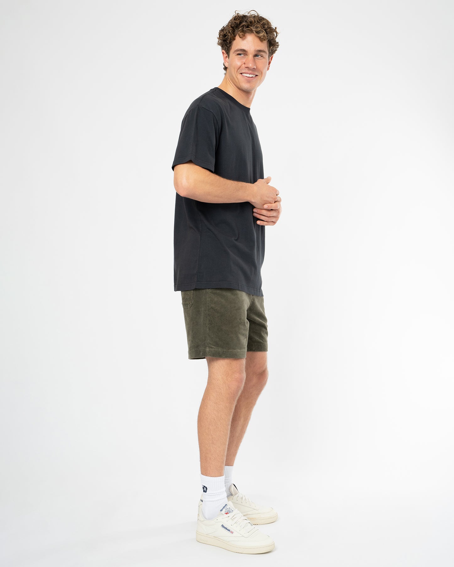 Mens Staple Boxy T'Shirt - Washed Black