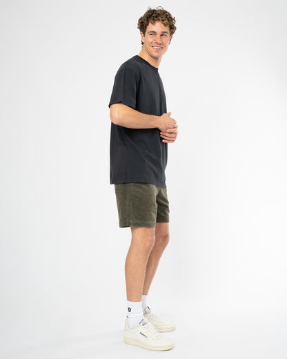 Mens Staple Boxy T'Shirt - Washed Black
