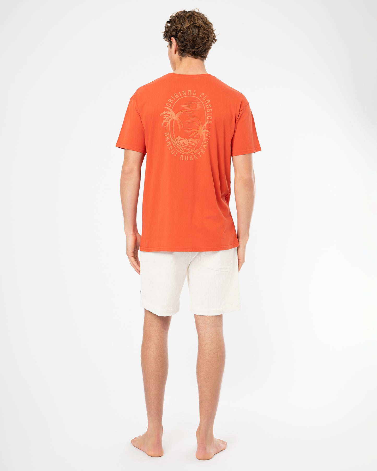 Mens Fade T'Shirt - Washed Flame