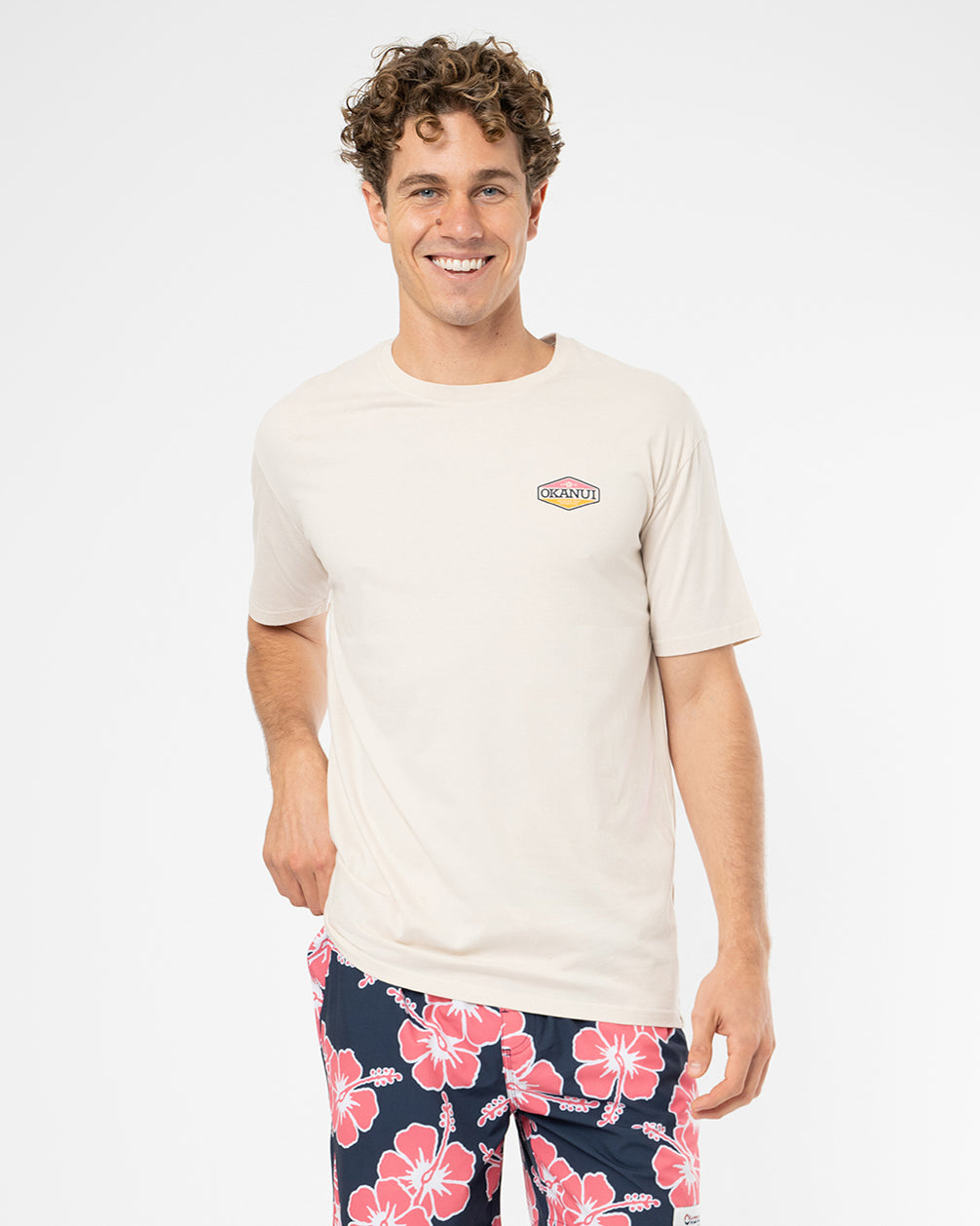 Mens Paragon T'Shirt - Stone Pink Melon