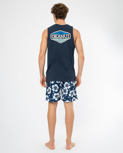 Mens Paragon Tank - Navy Blue