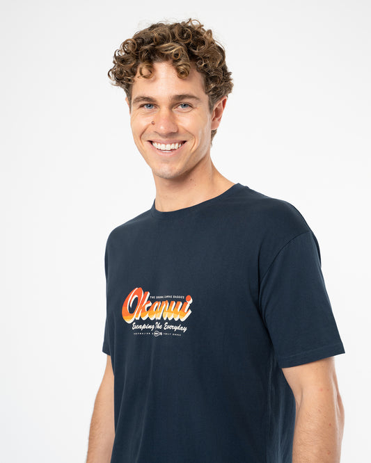 Mens Rolling T'Shirt - Navy