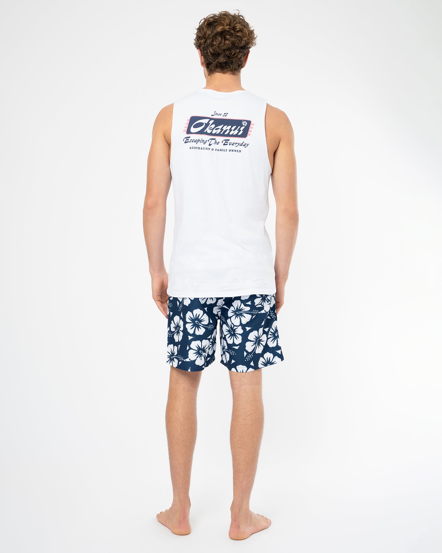 Mens Speedway Tank - White