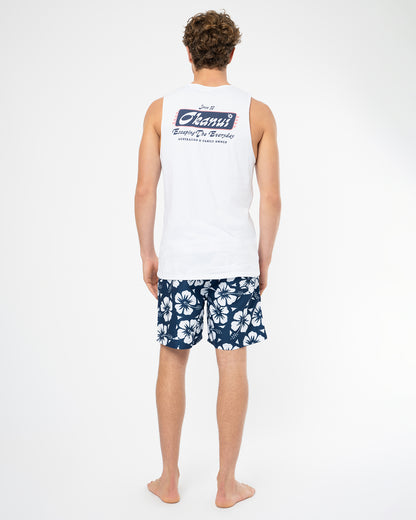 Mens Speedway Tank - White