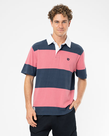 Sideline Polo - Navy Rose