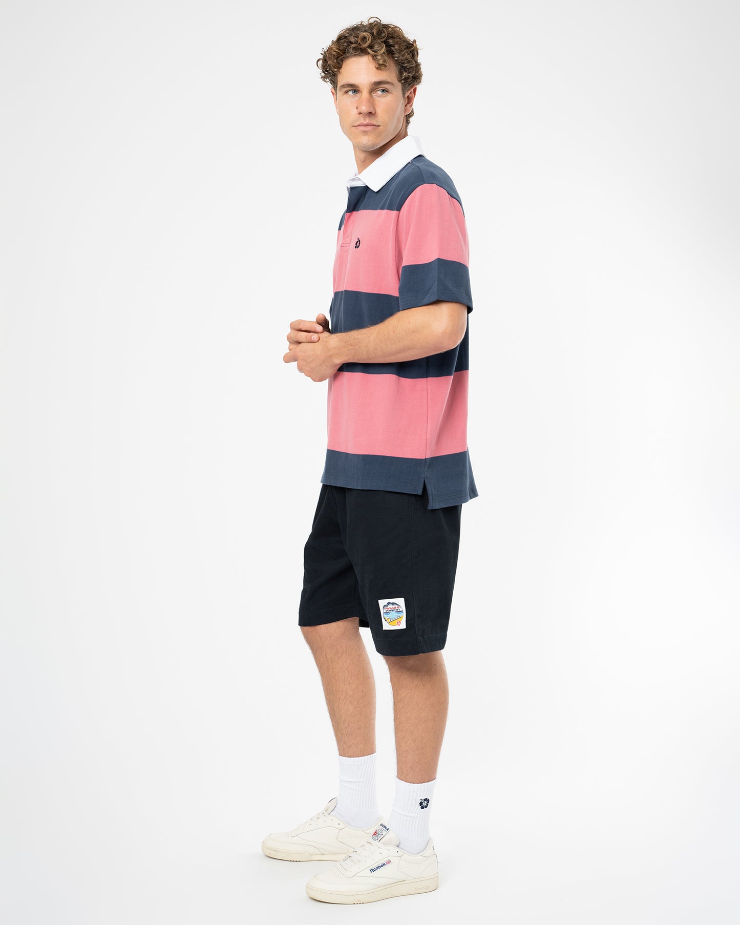Sideline Polo - Navy Rose