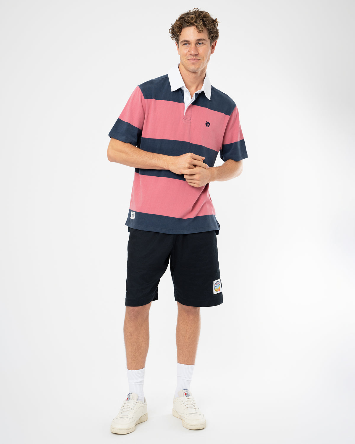 Sideline Polo - Navy Rose