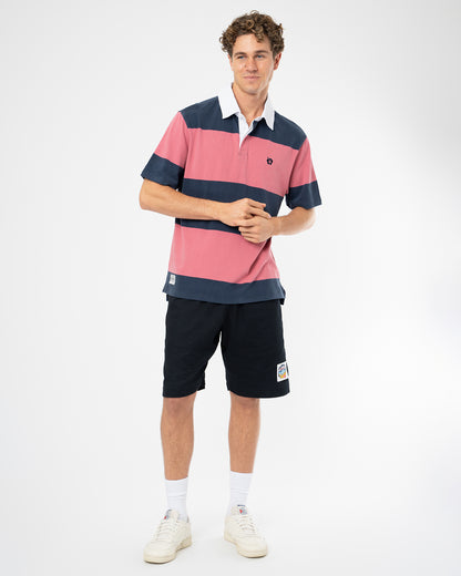 Sideline Polo - Navy Rose