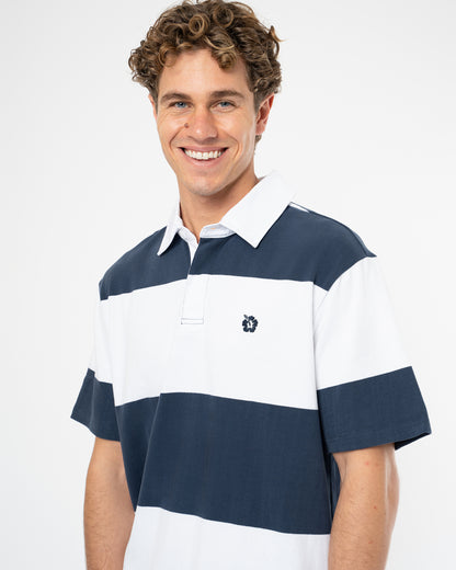 Sideline Polo - Navy White