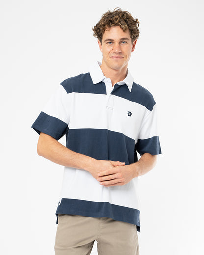 Sideline Polo - Navy White