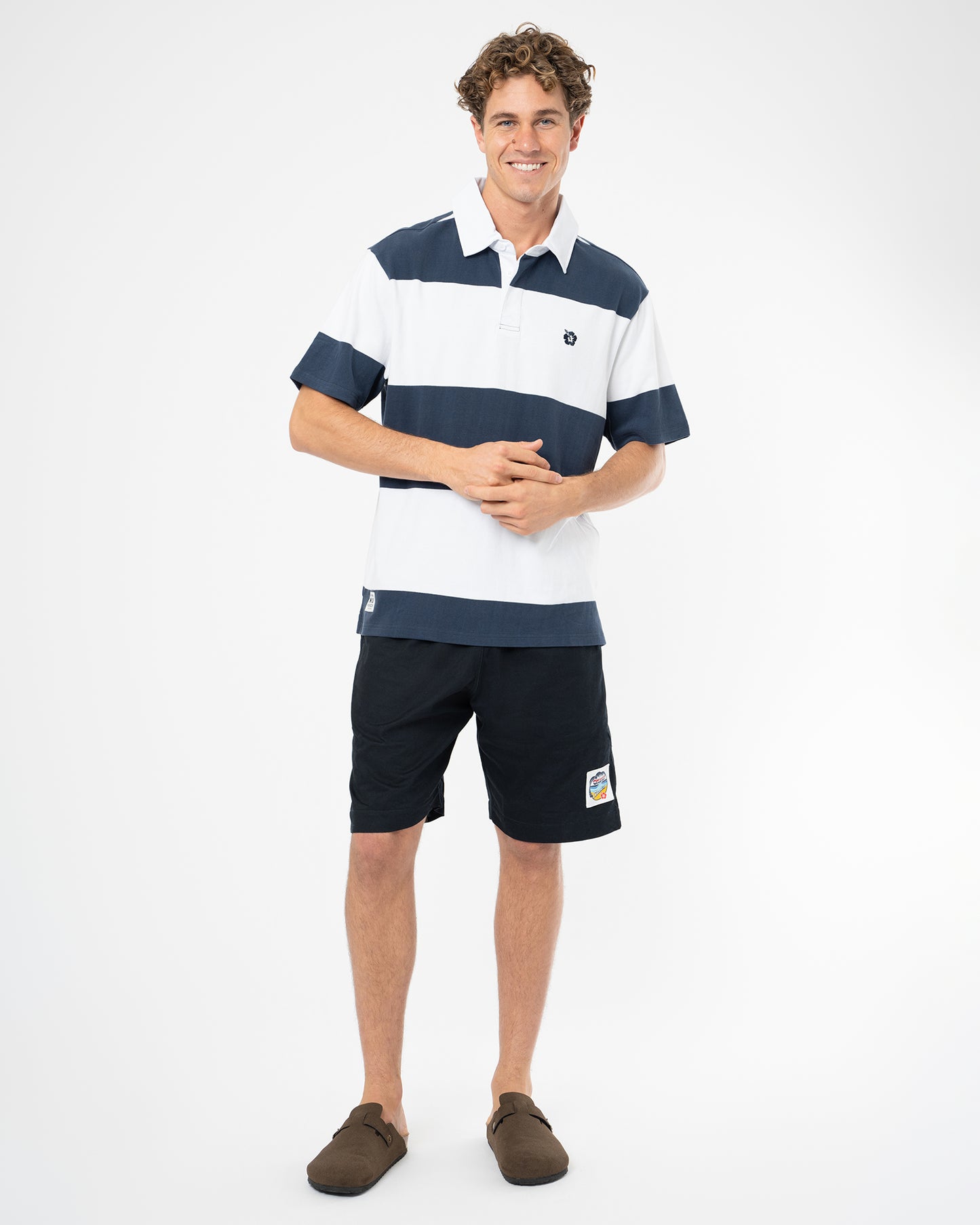 Sideline Polo - Navy White
