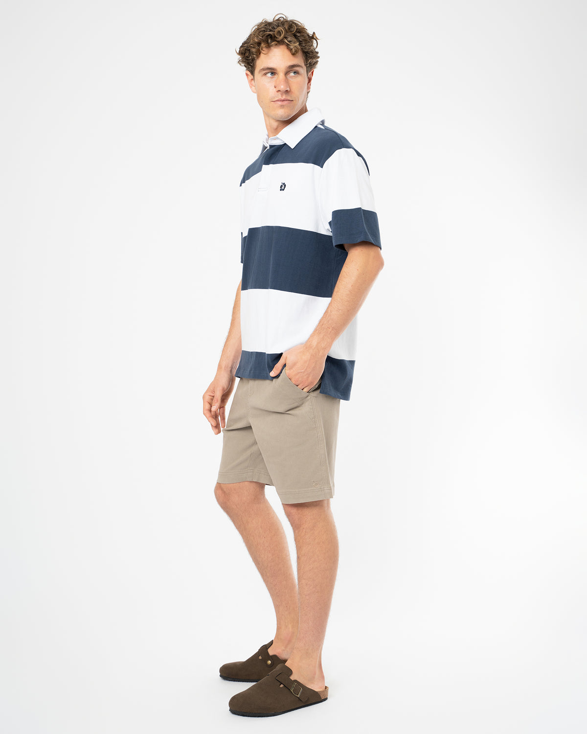 Sideline Polo - Navy White