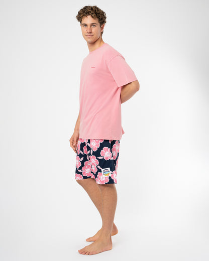 Mens Staple Boxy T'Shirt - Washed Rose