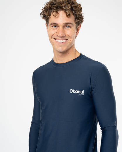 Mens Allday Rashie Long Sleeve - Navy