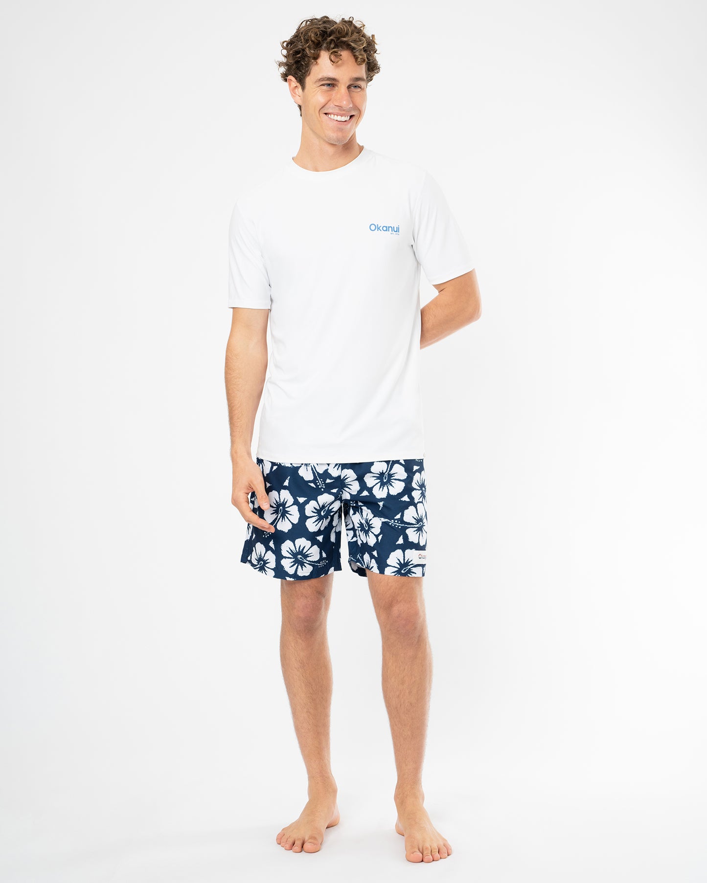 Mens Allday Rashie Short Sleeve - White