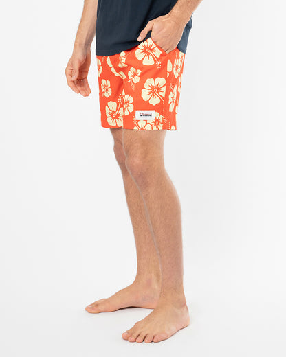 Mens Duo Swimshort - Stretch - Lemon Flame